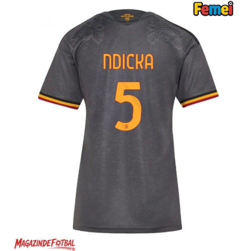AS Roma Evan Ndicka #5 Tricou Fotbal Replică 2026-27 Femei Treilea AS Roma Evan Ndicka #5 Tricou Fotbal Replică 2026-27 Femei Treilea